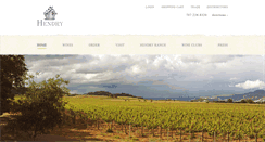 Desktop Screenshot of hendrywines.com